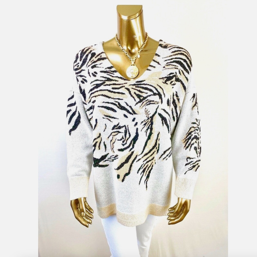 *NWT CLOSING SALE - CHICO'S $119 SIZE-3P CAT SWEATER (PETITE-XL)
